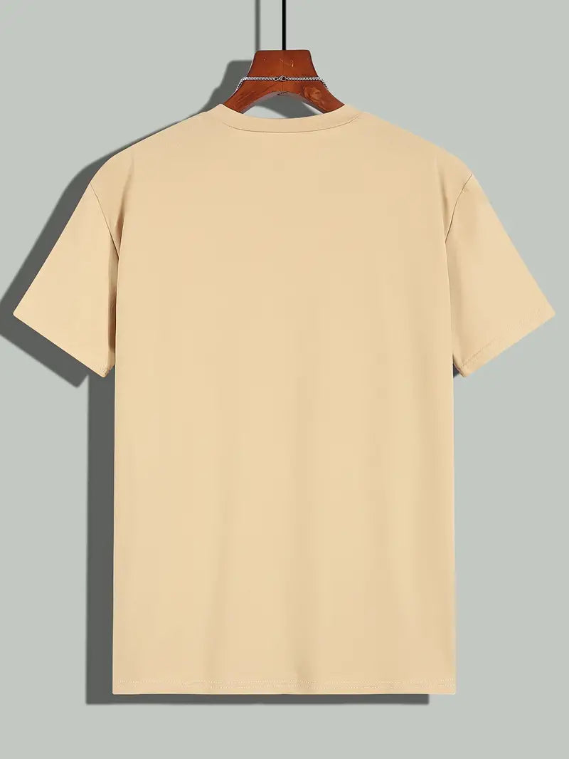 Modern heren T-shirt Nico, effen, perfect combineerbaar voor diverse stijlen.