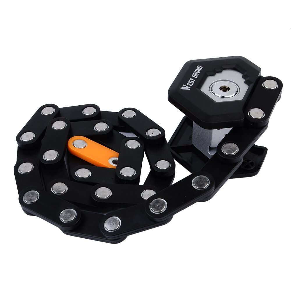 Robuust antidiefstal fietsslot met opvouwbaar design, maximale veiligheid voor je fiets of scooter.