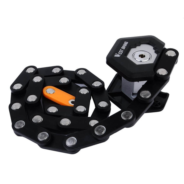 Robuust antidiefstal fietsslot met opvouwbaar design, maximale veiligheid voor je fiets of scooter.