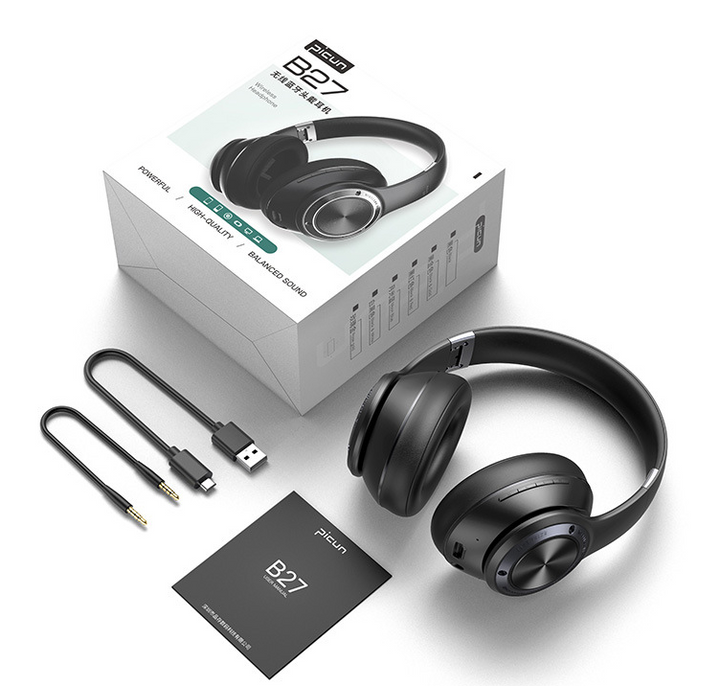Stijlvolle unisex SoundFold koptelefoon met comfortabele pasvorm en draadloze vrijheid.