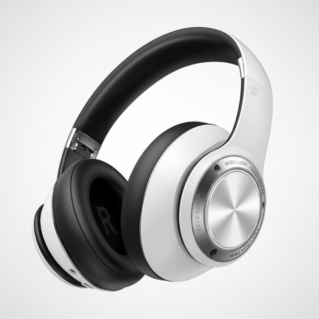 SoundFold draadloze koptelefoon met ruisonderdrukking, ideaal voor focus op kantoor en thuiswerken.