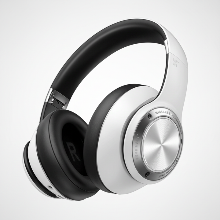 SoundFold draadloze koptelefoon met ruisonderdrukking, ideaal voor focus op kantoor en thuiswerken.