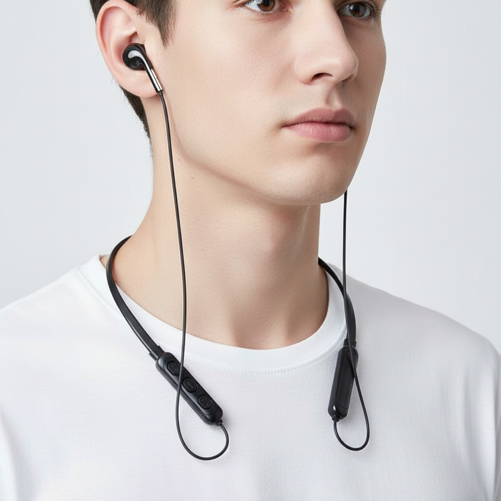 SoundSync draadloze in-ear koptelefoon. Actieve ruisonderdrukking voor ongestoorde audio en muziekplezier.