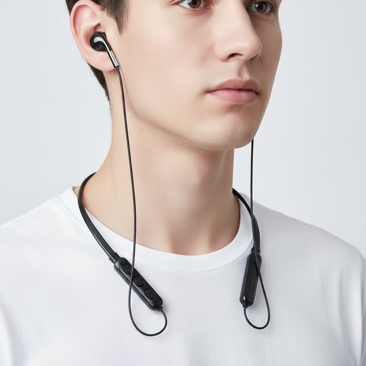 SoundSync draadloze in-ear koptelefoon. Actieve ruisonderdrukking voor ongestoorde audio en muziekplezier.