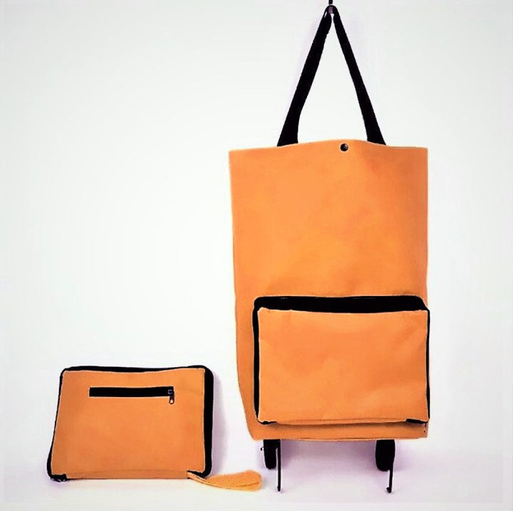 Multifunctionele boodschappen trolley, opvouwbaar met wielen, voor dagelijks gebruik.