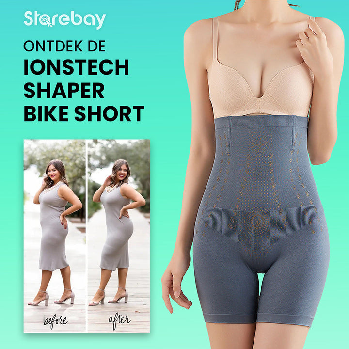 Vrouwen bodyshaper shorts met hoge taille, comfortabel corrigerend ondergoed voor een slank figuur.