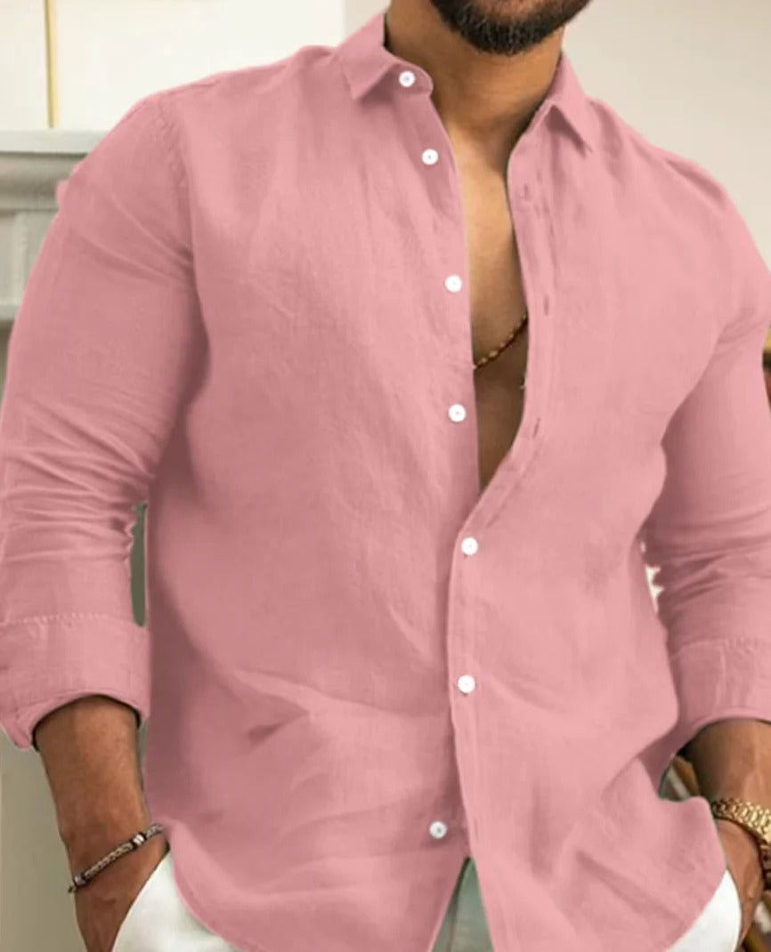Modern heren overhemd, stijlvol en comfortabel. Een veelzijdige casual blouse voor een frisse zomerse mode look.