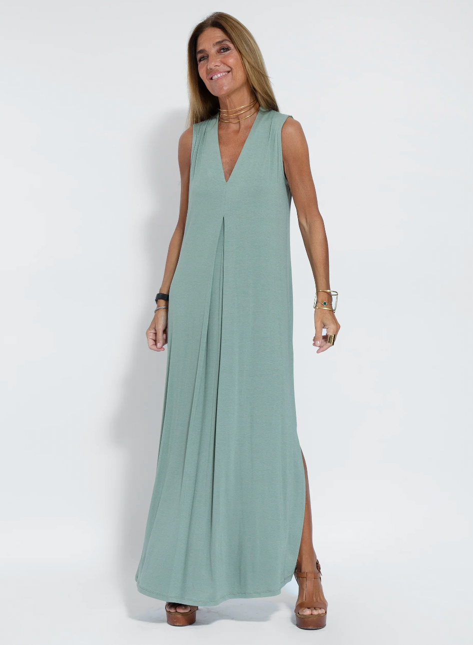Comfortabele tweedelige dames jurk set met vest, perfect voor een relaxte maar stijlvolle uitstraling.