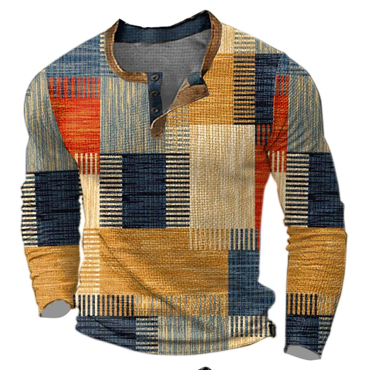 Oranje Milo heren trui. Klassieke warme wintertrui voor comfort en stijl; perfect voor casual herenkleding.