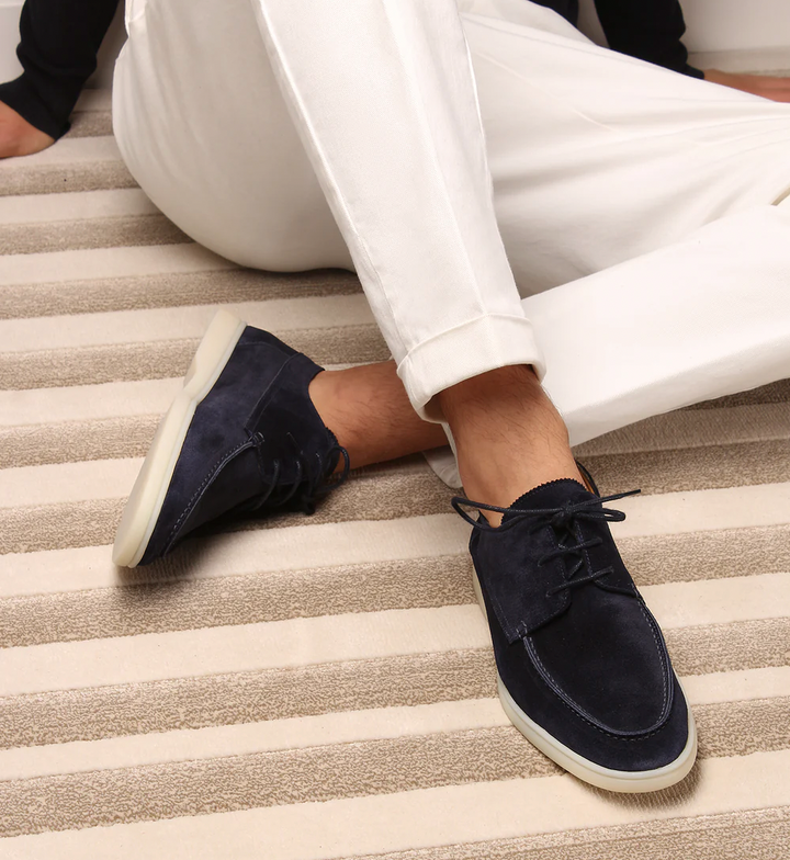 Zakelijke herenloafers in donkerblauw, ideaal voor een professionele en stijlvolle uitstraling.
