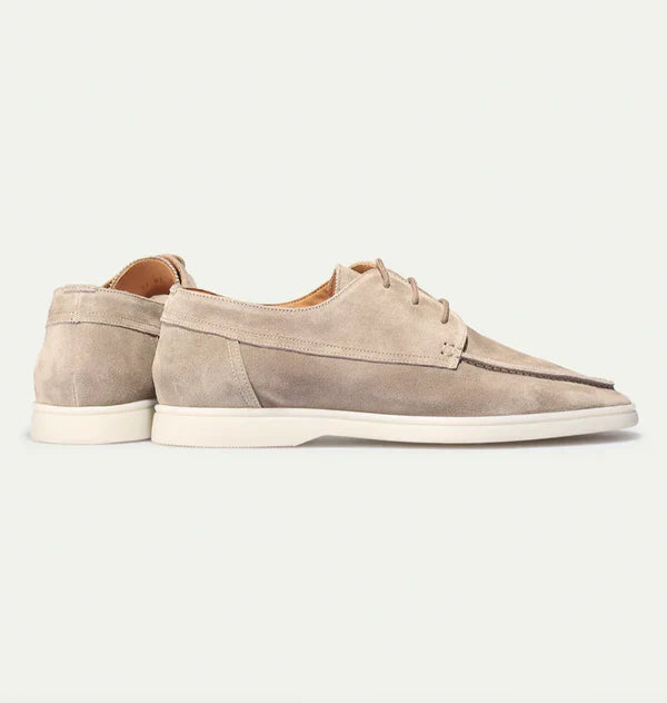 Zakelijke Diederik heren veterschoenen: luxe zwarte leren loafers die comfort en klasse combineren.