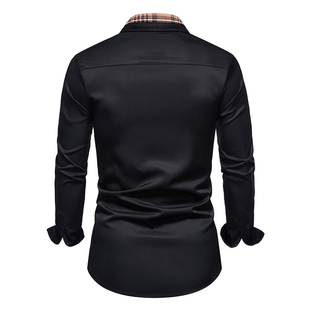 Elegant slim fit herenoverhemd dat een strakke, moderne lijn creëert. Essentiële herenoverhemden kleding.