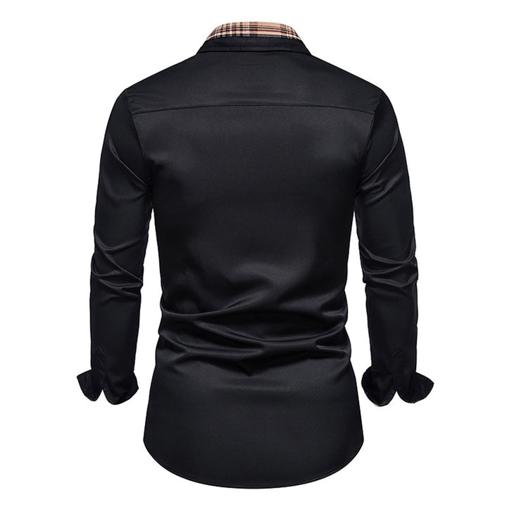 Elegant slim fit herenoverhemd dat een strakke, moderne lijn creëert. Essentiële herenoverhemden kleding.