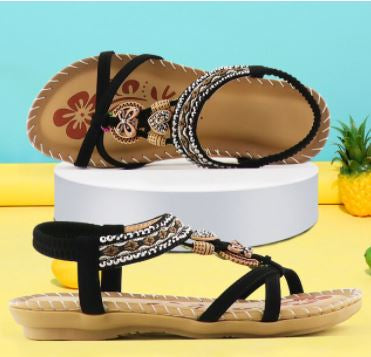 Productweergave van de Bohemia dames sandalen, toont kwaliteit en trendy zomerse voetmode voor dames.