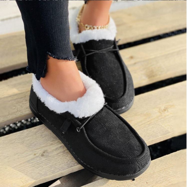 Moderne dames instap sneakers met orthopedisch comfort en warmte, perfect voor casual winterdagen.