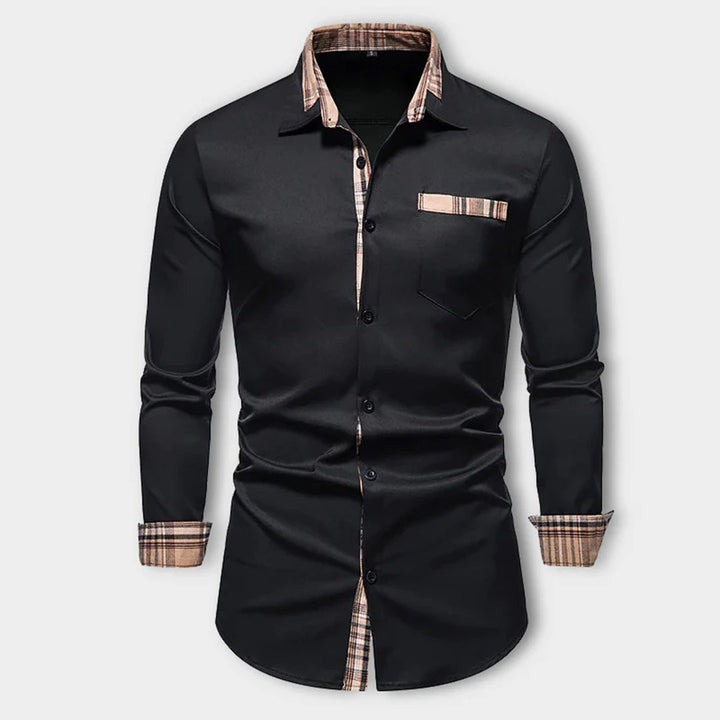 Hoymans slim fit herenoverhemd, modern en stijlvol. Perfect voor formele en casual herenmode gelegenheden.