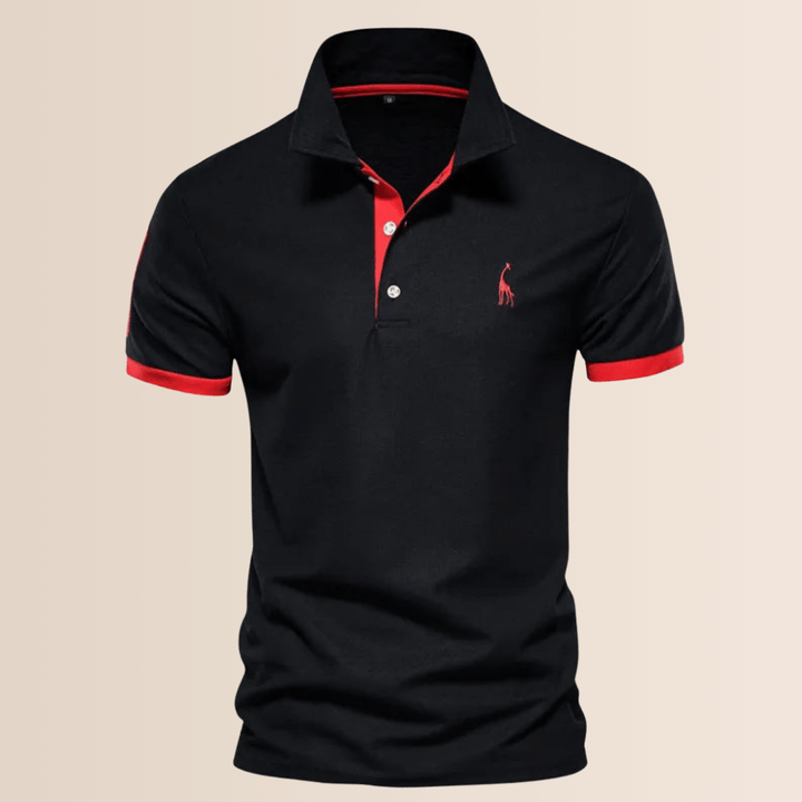 Comfortabel effen heren poloshirt met opstaande kraag, ideaal voor lente en zomer. Stijlvolle casual kleding herenmode.