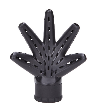 Diffuser opzetstuk voor haardroger, perfect voor gedefinieerde krullen en pluisvrije haarstyling.
