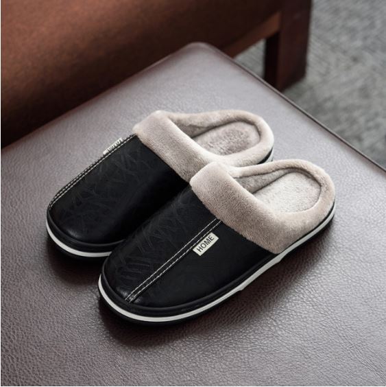 Winterse huisschoenen: warme, pluche pantoffels voor comfortabele dames- en herenvoeten.