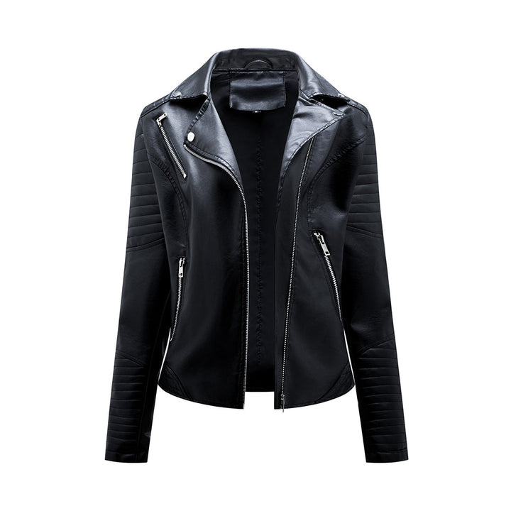 Trendy dames leren jas; stijlvol design, perfect voor lente & herfst. Casual-chic bovenkleding voor elke vrouw.