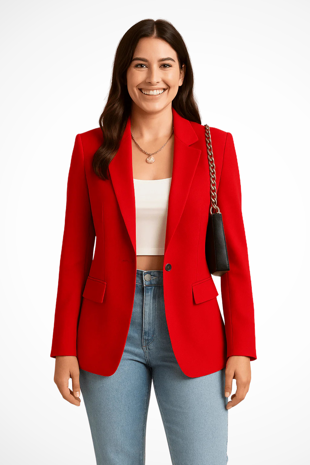 Casual chic blazer voor dames, moeiteloos te combineren voor een trendy look. Essentieel item damesmode.