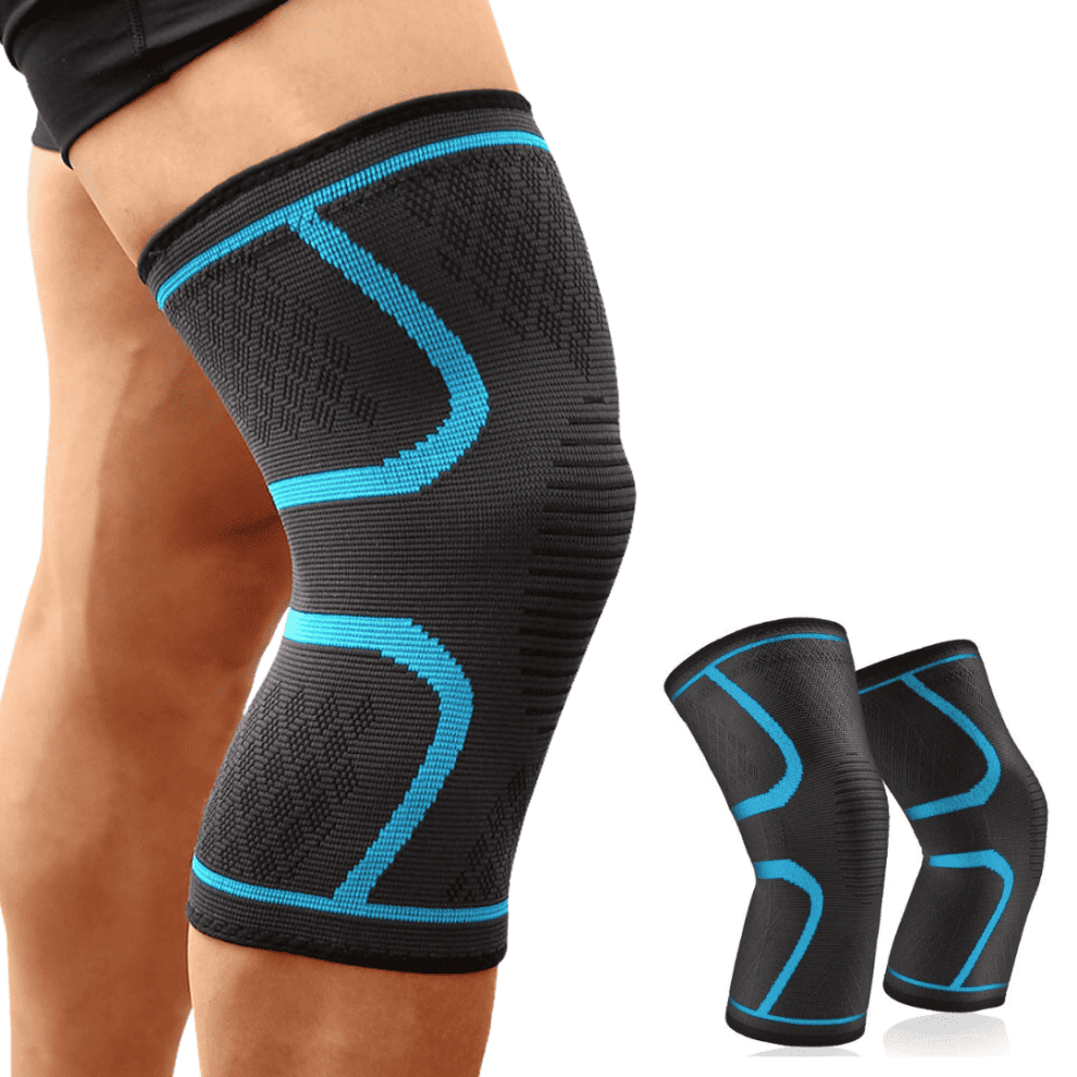 Unisex compressie kniebrace voor optimale sportprestaties, ideaal voor hardlopen en fitness.