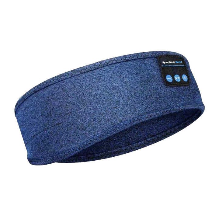 Opladen van de draadloze SymphonyBand slaaphoofdtelefoon, bluetooth hoofdband voor langdurig gebruik.