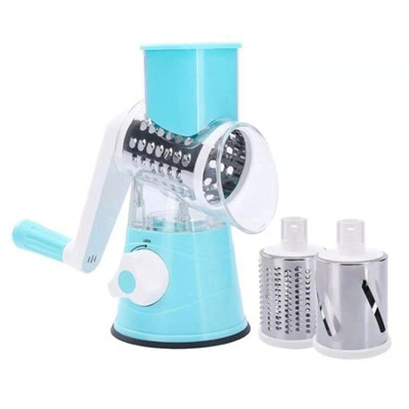 Ergonomische handrasp, veilig in gebruik, voor het efficiënt snijden en malen van ingrediënten.