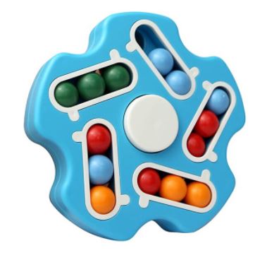 Innovatieve Magic Bean fidget spinner met draaiende elementen, puzzelspeelgoed voor hersentraining en anti-stress.