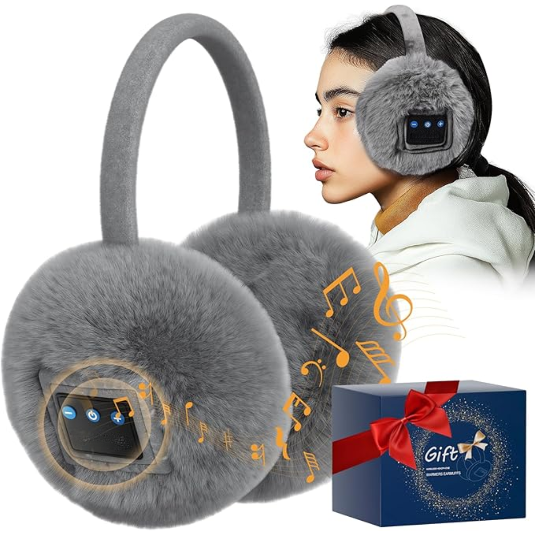 Draadloze audio oorkappen met Bluetooth, bieden comfort en gehoorbescherming tijdens het muziek luisteren.