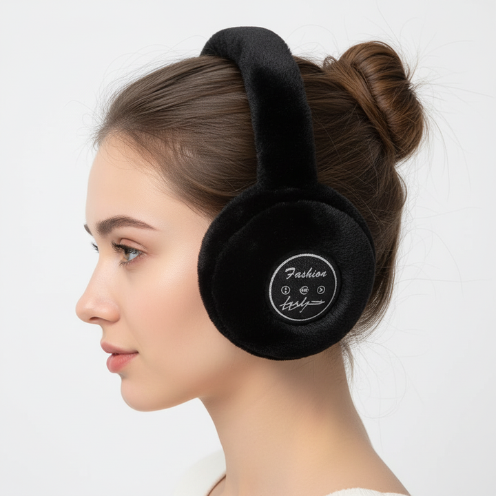 Warme Bluetooth oorkappen die uw gehoor beschermen terwijl u draadloos muziek luistert.