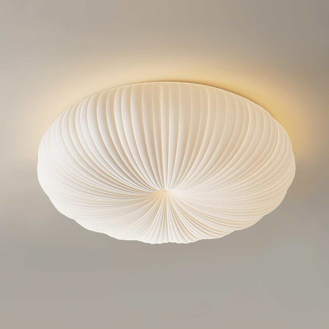 Chique Robby plafondlamp, rond model. Dimbare LED verlichting voor een moderne hal.