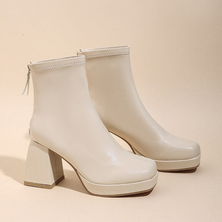 Veelzijdige dames platform laarsjes, elegant voor zowel casual als geklede herfst- en wintermode.