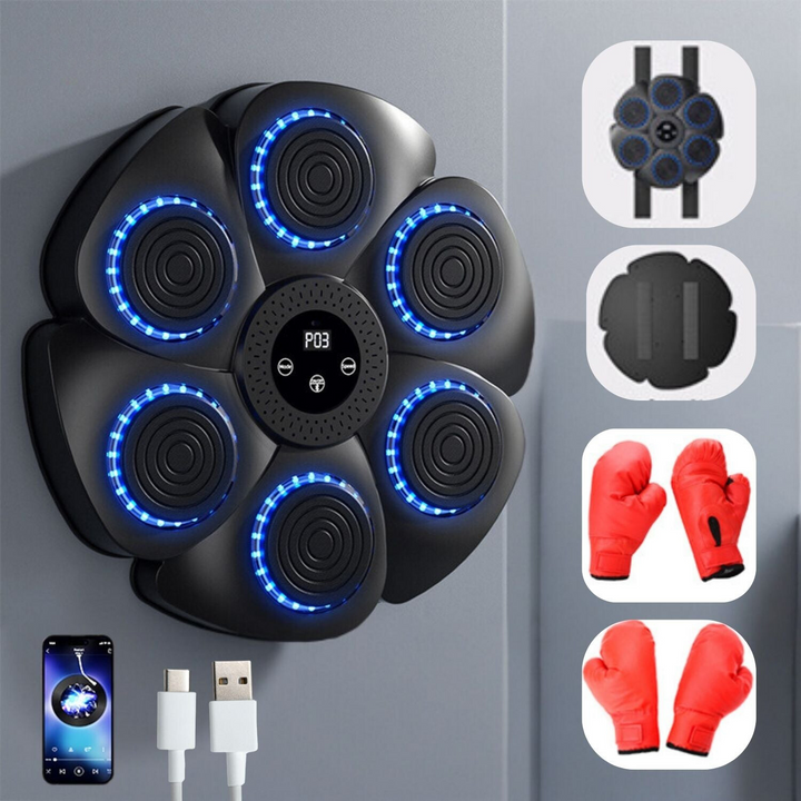 Geavanceerde boks machine voor thuis fitness. Train reflexen, kracht en conditie met deze interactieve trainer.