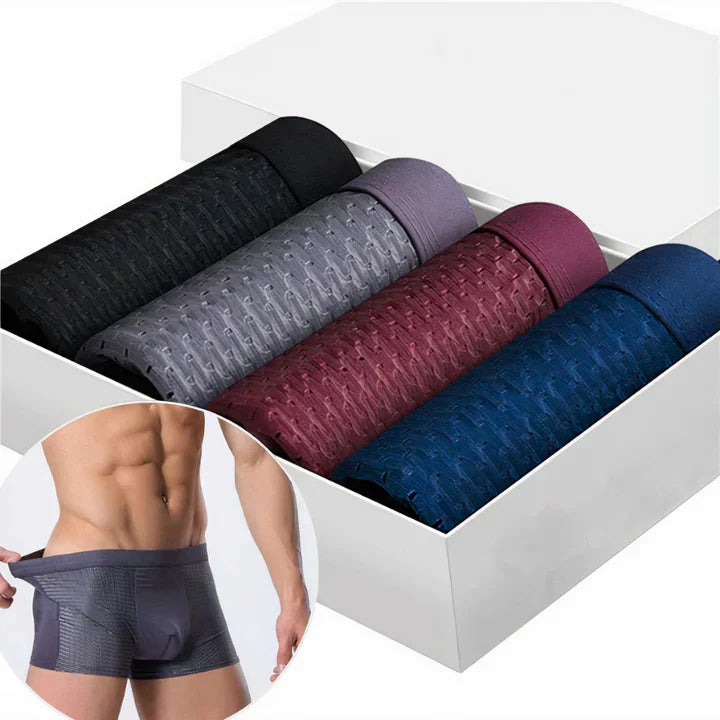 Ademende heren boxershort set voor ultiem comfort, ideaal mannen ondergoed met perfecte pasvorm.