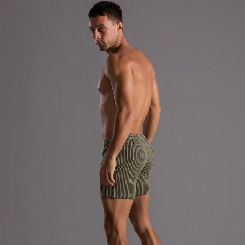 Sneldrogende heren hardloopshorts, performance-gericht, ideaal voor zomerse trainingen en fitness.