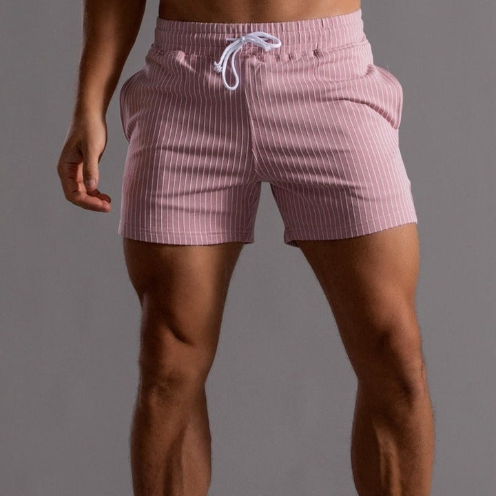 Comfortabele Hoymans heren shorts met elastische tailleband, essentieel voor een relaxte zomer.