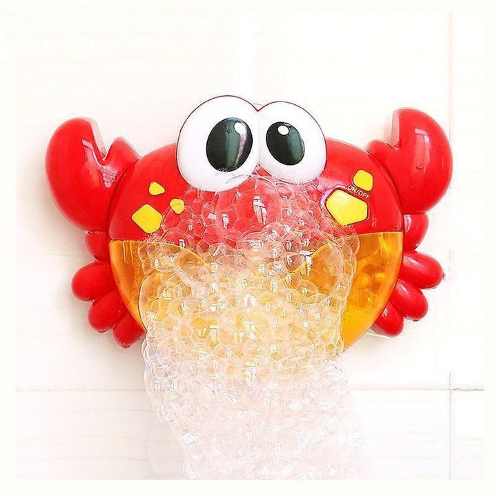 Gedetailleerd CrabFun badspeelgoed, rode krab bubbelmachine, perfect voor waterpret en een leuk cadeau.