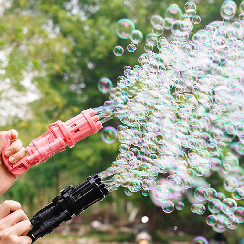 Gebruiksvriendelijk automatisch bellenblaaspistool; makkelijk voor kinderen om zelf bubbels te blazen.