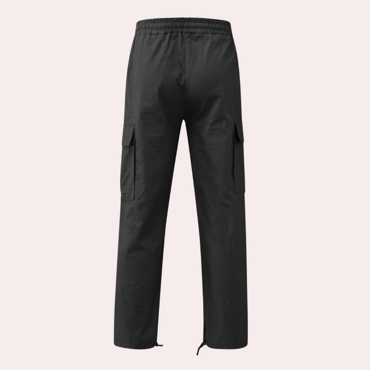 Praktische heren cargo broek met ruime zakken, geschikt voor outdoor avonturen.