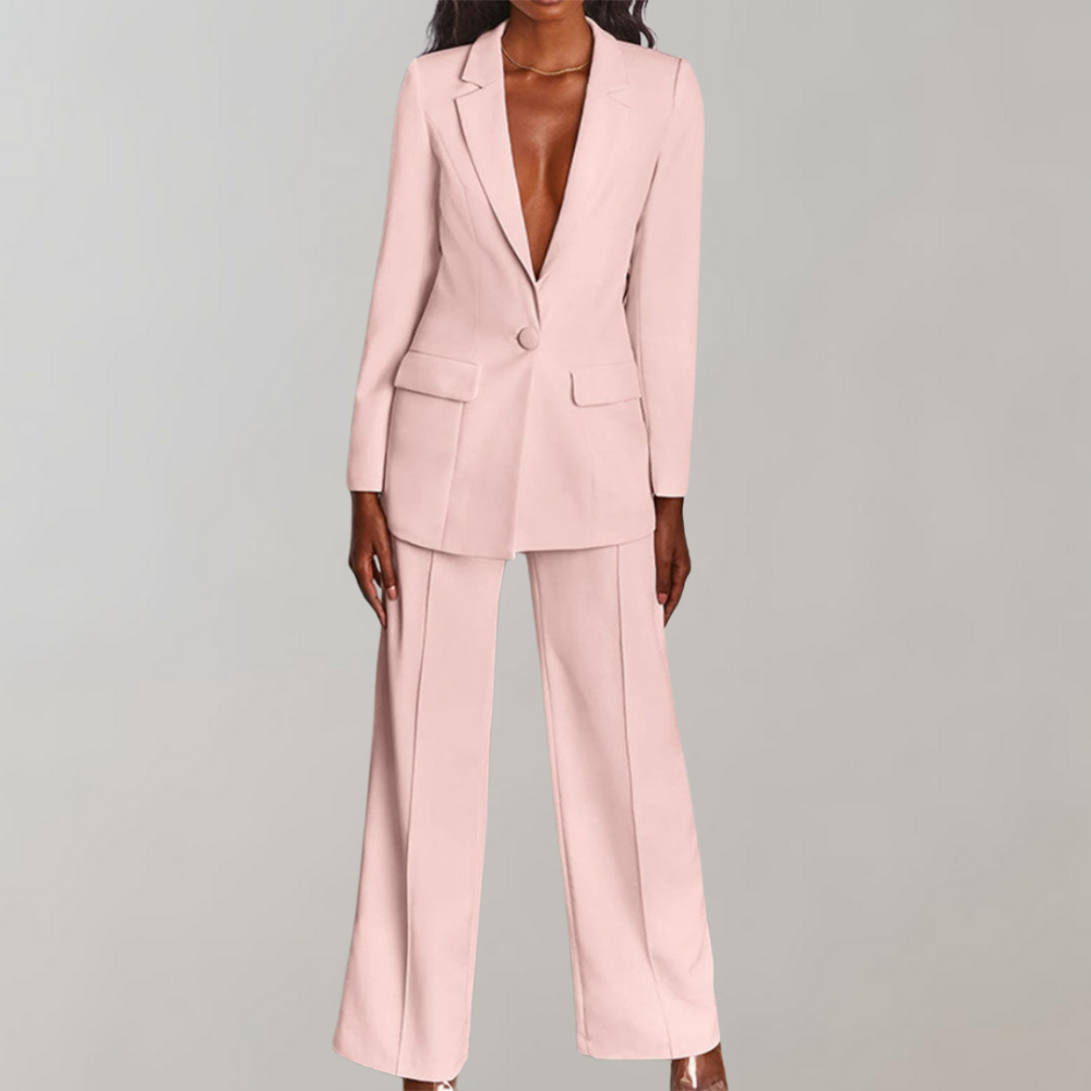 Veelzijdige dameskleding: elegante blazer en broek set. Zakelijk, casual en altijd in stijl.