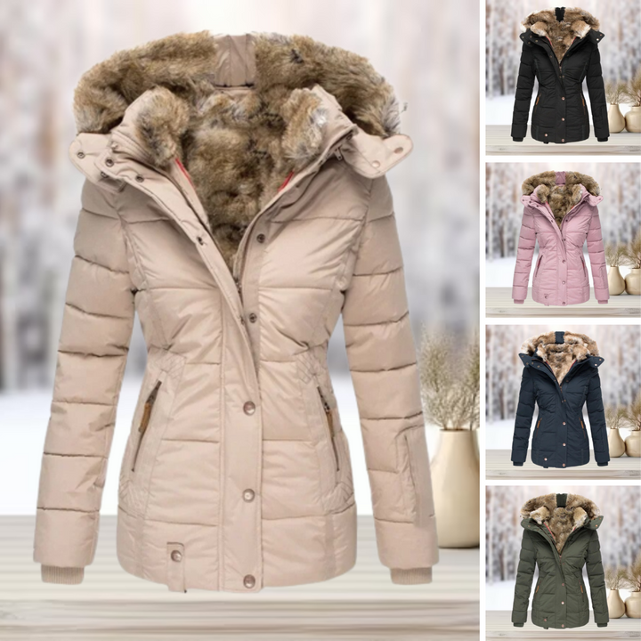 Veelzijdige dames puffer winterjas, zowel chic als functioneel, de perfecte keuze voor koude temperaturen.