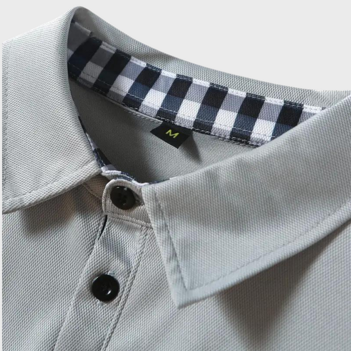 Tijdloze heren polo Oliver met lange mouwen, een must-have voor je garderobe.