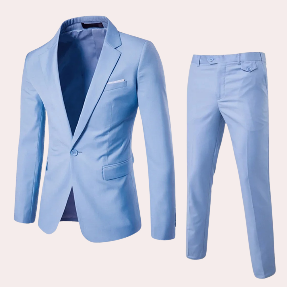 Zakelijk herenpak 'Thomas' voor de moderne man, straalt professionaliteit en tijdloze elegantie uit. Comfortabel kostuum.