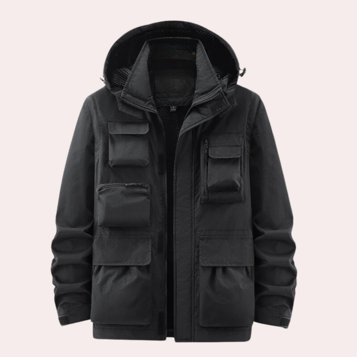 Heren waterdichte winterjas, warm en ademend, ideaal voor koud weer. Comfortabele, stijlvolle bovenkleding voor herfst/winter.