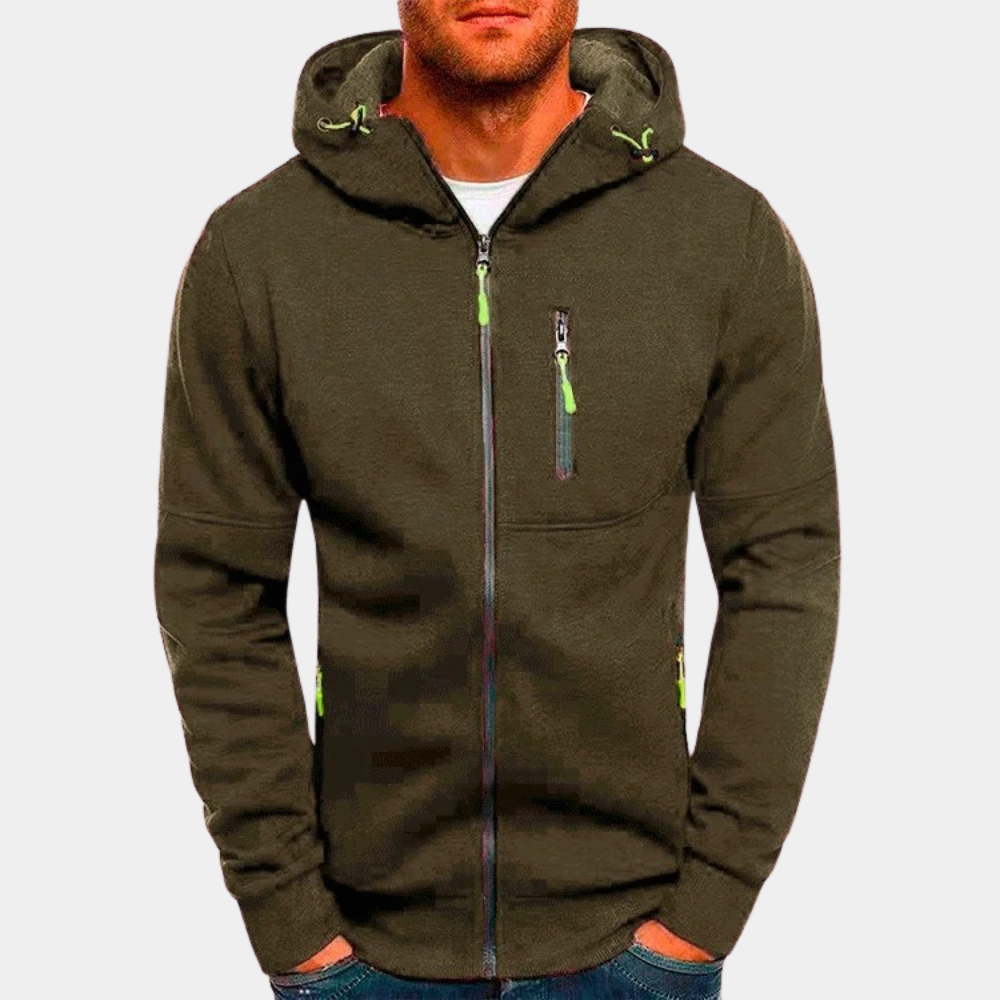 Veelzijdig heren fleece vest met capuchon, ideaal voor sport, dagelijks gebruik en casual mode.