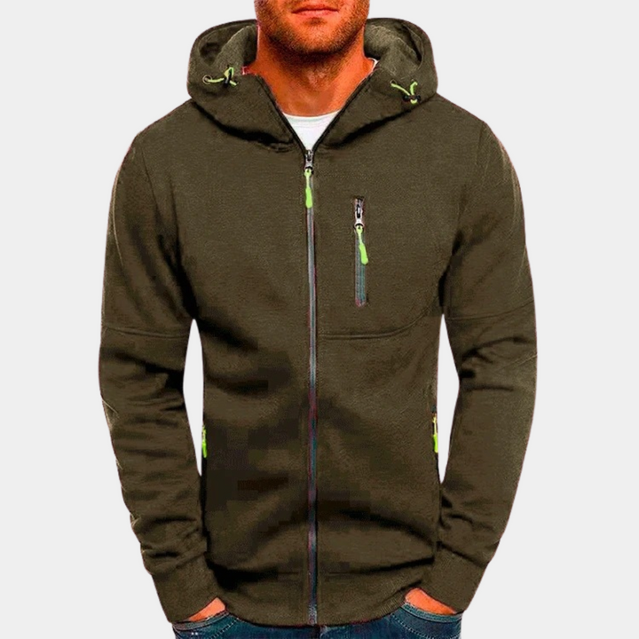 Veelzijdig heren fleece vest met capuchon, ideaal voor sport, dagelijks gebruik en casual mode.