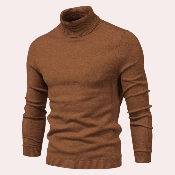 Veelzijdige heren trui: stijlvolle slim fit coltrui voor casual gelegenheden of als warme winterkleding.