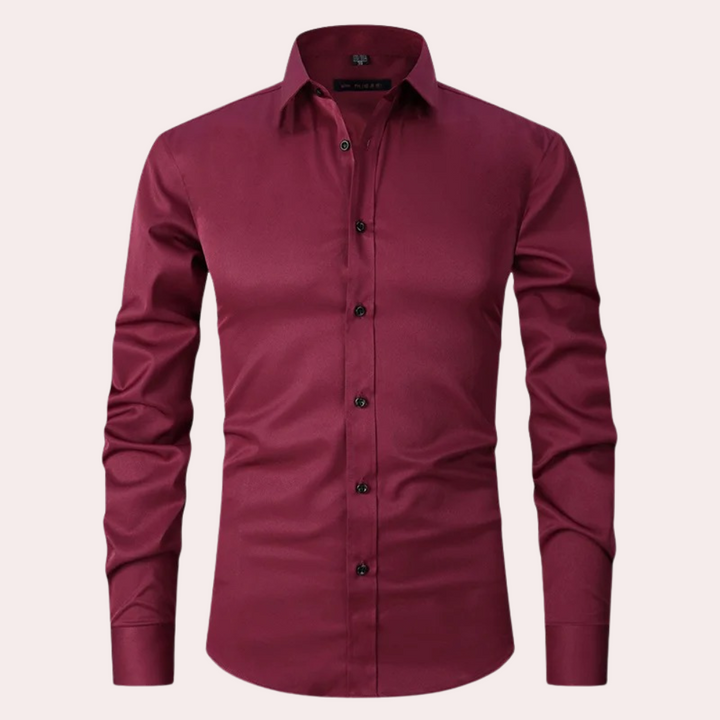 Formeel of casual: dit strijkvrije herenoverhemd met stretch biedt elegantie en comfort voor elke situatie.