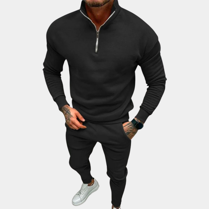 Comfortabele heren jogging set, ideaal voor sport & vrije tijd. Zachte, flexibele sportkleding.